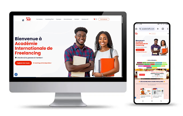 AIF - Académie Internationale de freelancing : Application web et mobile